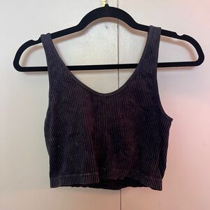 Aeropostale Dark Blue Ribbed Tank Top